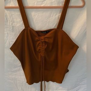 Shein Brown Crop Top